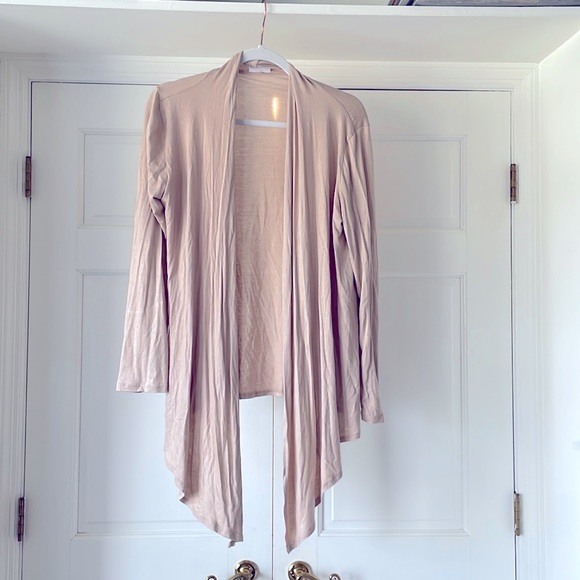 Free To Live Sweaters - Beige lightweight cardigan, women XL